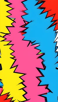 pop art wallpaper background in blue, yellow, pink and red hues