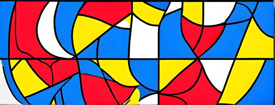 pop art wallpaper background in blue, yellow, pink and red hues