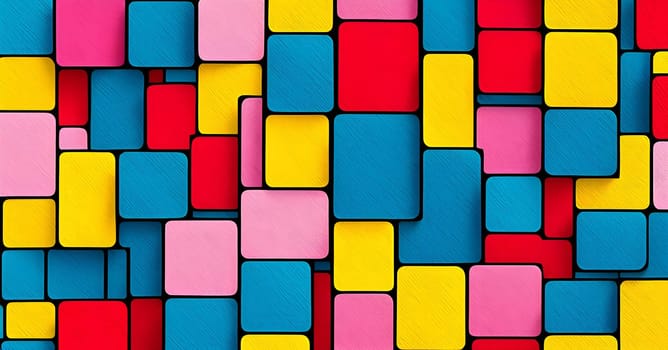 pop art wallpaper background in blue, yellow, pink and red hues