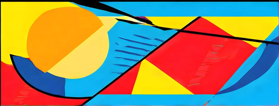 pop art wallpaper background in blue, yellow, pink and red hues