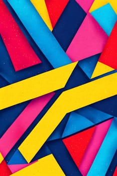 pop art wallpaper background in blue, yellow, pink and red hues