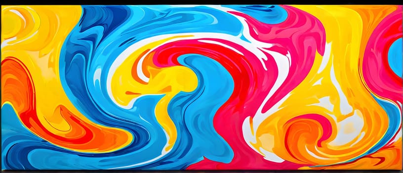 pop art wallpaper background in blue, yellow, pink and red hues