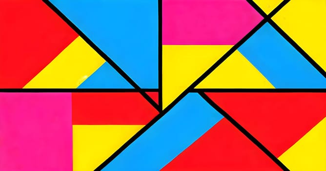 pop art wallpaper background in blue, yellow, pink and red hues