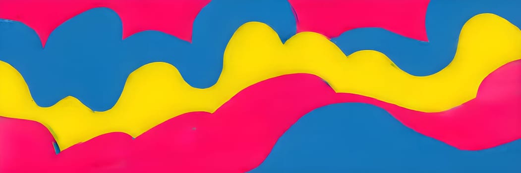 pop art wallpaper background in blue, yellow, pink and red hues