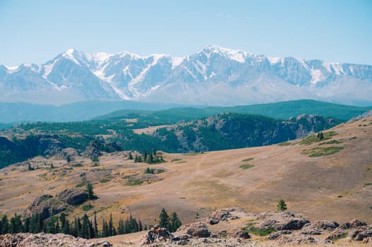 A breathtaking morning over a rugged mountain landscape, Altai Mountains