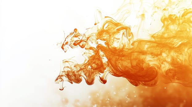 Ultra-realistic banner image featuring a vivid ink splash with subtle wisps of smoke emerging from it. The focus is on the intricate details of the ink's movement and texture, set against a clean white background. This visually striking composition is ideal for a modern and artistic landing page design.