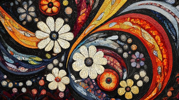 A vibrant depiction of Aboriginal Dreamtime art, featuring intricate patterns, symbolic designs, and earthy tones that convey the spiritual connection to land and ancestry. This artwork embodies storytelling, tradition, and the profound cultural heritage of Australia's First Nations people.