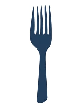 Fork icon kitchen tool logo symbol tableware for eating food