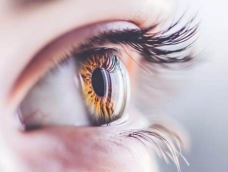 Human Eye close-up iris and pupil eyes vision