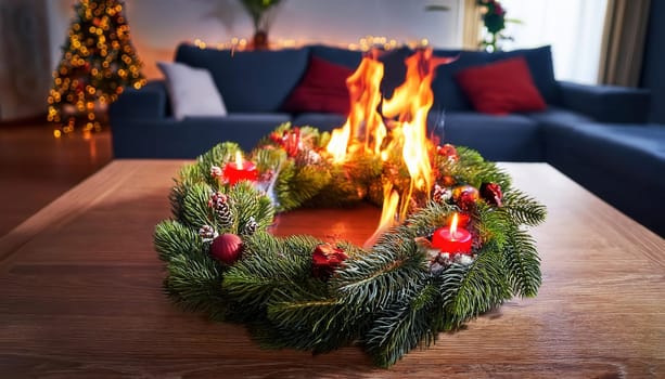The risk of fire is particularly high during the Advent season. It's good to have insurance.