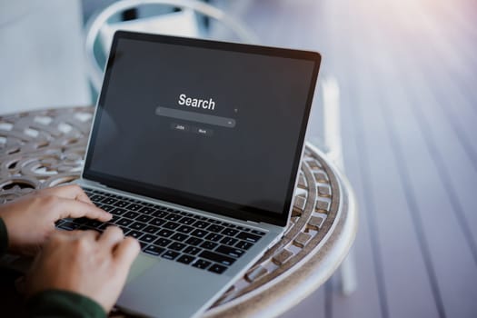 Search engine data document content management system and online, File transfer download or sharing, Database digital cloud drive storage service on computer network technology analytics concepts.