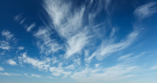 Peaceful and serene sky with clouds background