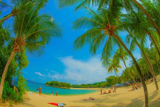 Sentosa Island Beach. Shooting Location: Singapore