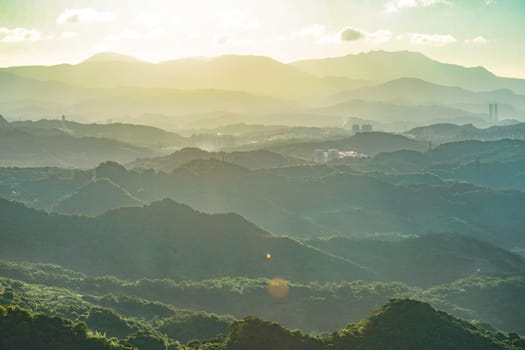 Landscape seen from Jiuzhai. Shooting Location: Taiwan, Taipei
