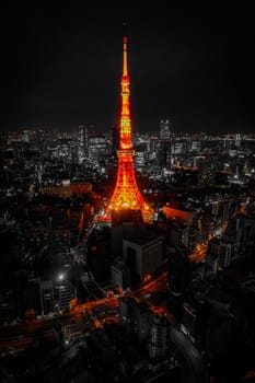 tokyo tower night. Shooting Location: Minato Ward, Tokyo