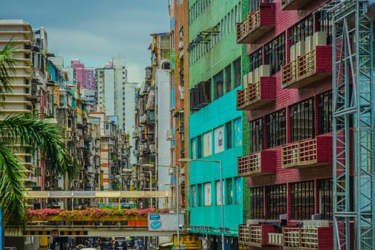 Back of the street of the city of Macau. Shooting Location: Macao Special Administration
