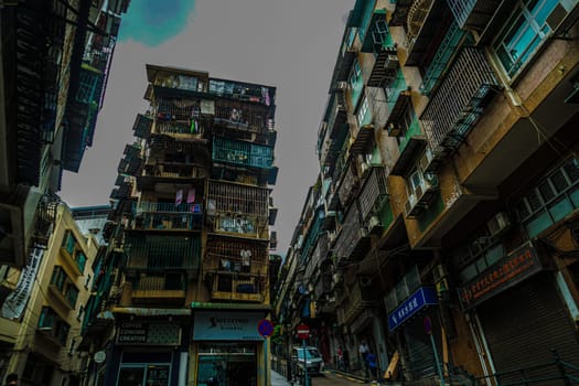 Macaos dense housing. Shooting Location: Macao Special Administration