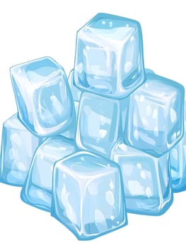 Ice cube crystal clear frozen cold freezing icy cubes