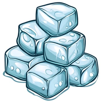 Ice cube crystal clear frozen cold freezing icy cubes