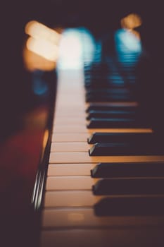 Image of piano keyboard. Shooting Location: Meguro -ku, Tokyo