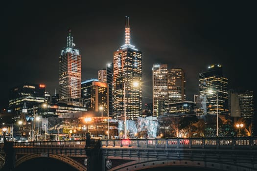 melbourne at night. Shooting Location: melbourne