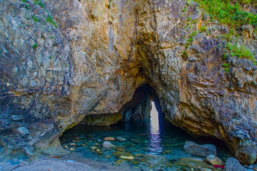 rocks and caves. Shooting Location: Niigata Prefecture