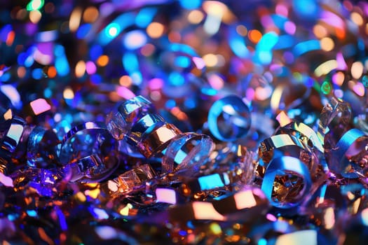 Bright and shiny decorations sparkle in vibrant colors enhancing the Christmas spirit during holiday celebrations at a cozy gathering.