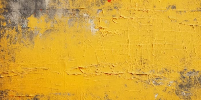 A vintage grungy yellow background texture - AI generated