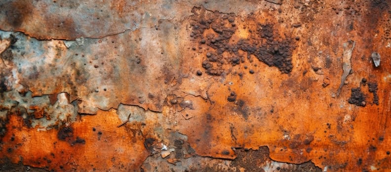 Rusted metal texture background - AI generated