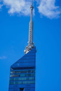 Fukuoka Tower and blue sky. Shooting Location: Fukuoka prefecture