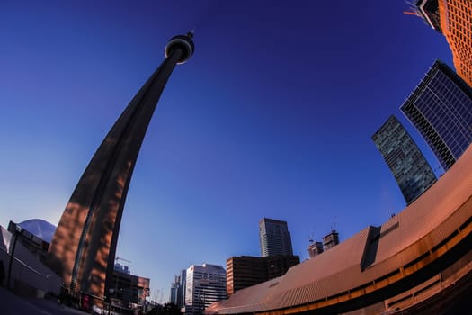 Toronto morning cityscape. Shooting Location: Toronto