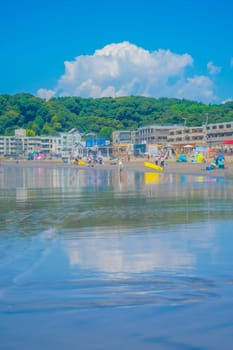 Shonan beach scenery. Shooting Location: Kamakura City, Kanagawa Prefecture
