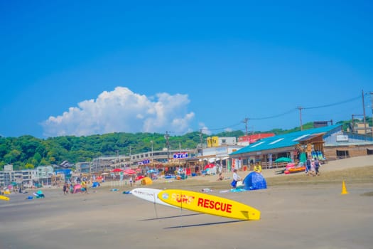 Shonan beach scenery. Shooting Location: Kamakura City, Kanagawa Prefecture