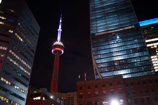 CN Tower at night. Shooting Location: Toronto