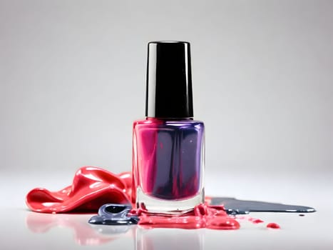 Closeup of the nail polish