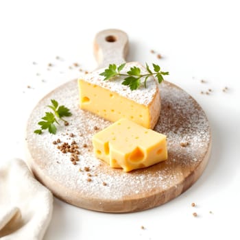 Delicious cheese on the board