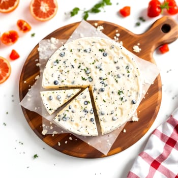 Delicious cheese on the board