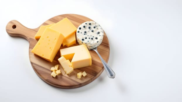 Delicious cheese on the board