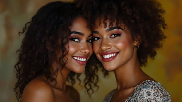 Portrait of the mixed race couple