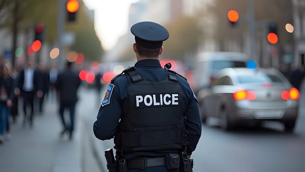 Police officers at the streets
