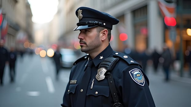 Police officers at the streets