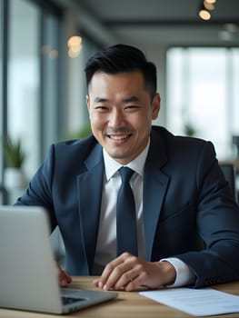 Asian businessman in the office