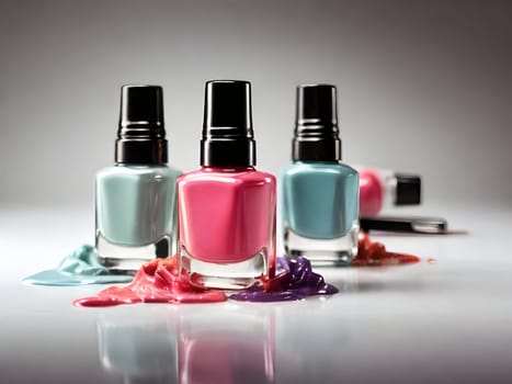 Closeup of the nail polish