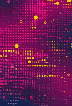 artificial intelligence, lines, dots and pattern in vibrant hues