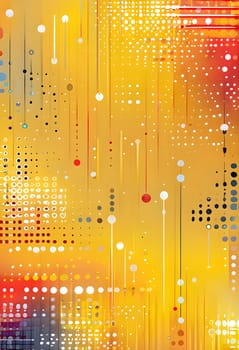 artificial intelligence, lines, dots and pattern in vibrant hues