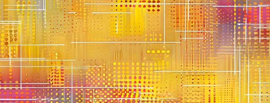 artificial intelligence, lines, dots and pattern in vibrant hues