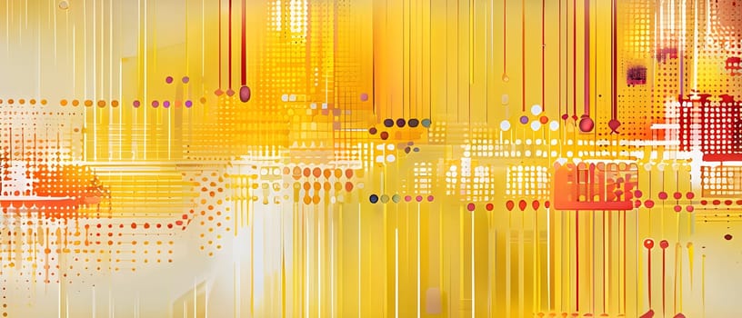 artificial intelligence, lines, dots and pattern in vibrant hues
