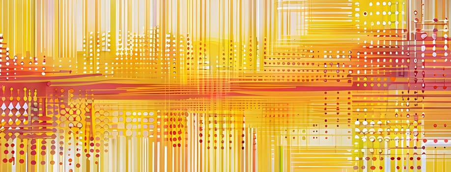 artificial intelligence, lines, dots and pattern in vibrant hues