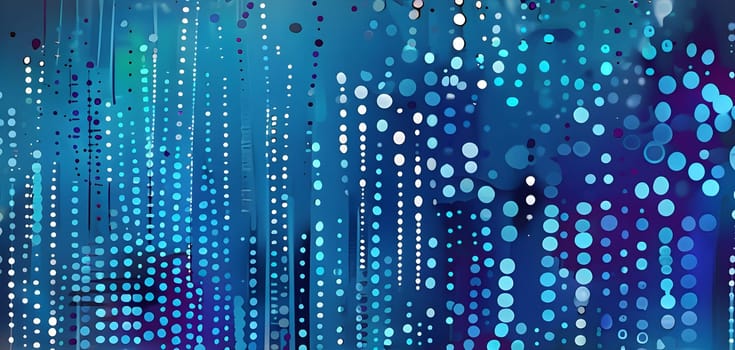 artificial intelligence, lines, dots and pattern in vibrant hues