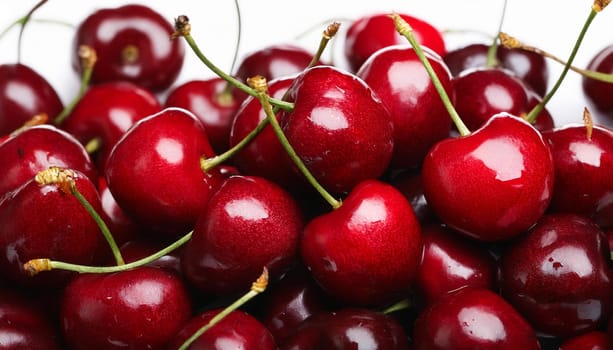 cherry fruits vegetarian food, AI generated image